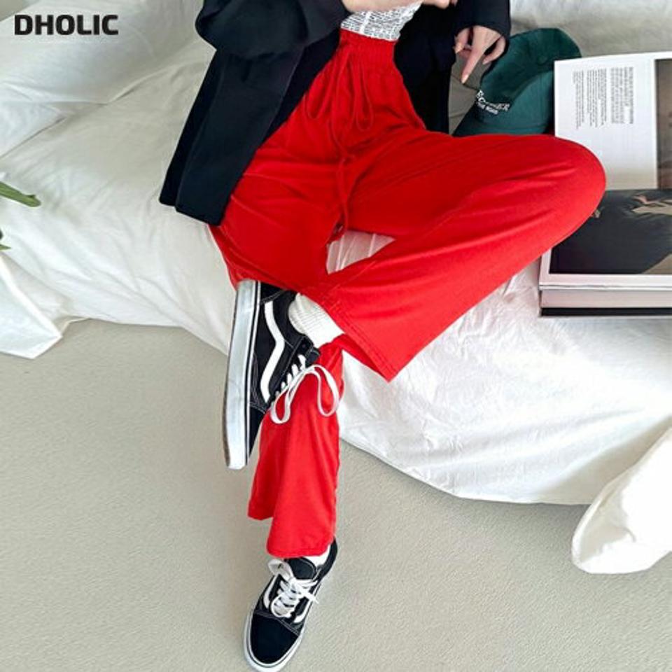ドロストイージーワイドパンツ・p003723 レディース 【pt】パンツ ロング丈 単色 無地 シンプル ベーシック ワイド ハイウエスト イージー ドロスト 春 夏 秋 冬 カジュアル ラフ ゆったり 楽ちん 韓国ファッション MKT