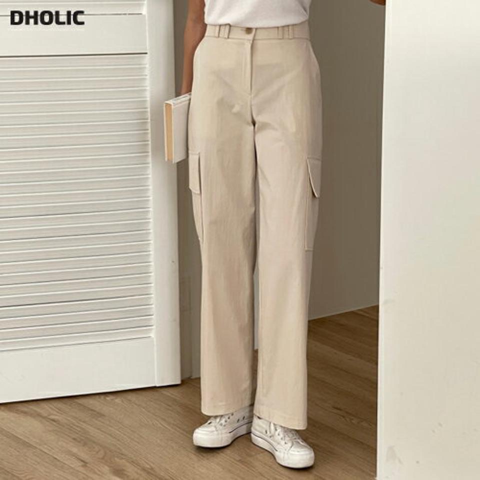 イージーカーゴパンツ・p003383 レディース 【pt】パンツ ロング丈 単色 無地 シンプル ベーシック イージー ラフ ストレート カーゴ ウエストゴム 春 夏 秋 冬 カジュアル ラフ モード 韓国ファッション MKT