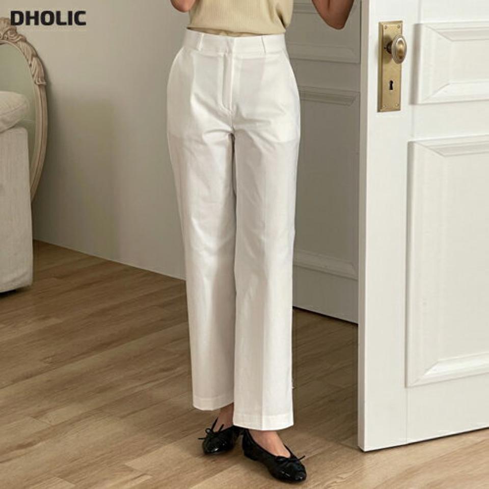 ヒップダーツストレートスラックス・p003382 レディース 【pt】パンツ ロング丈 単色 無地 シンプル ベーシック ヒップダーツ ストレート スラックス 春 夏 秋 冬 カジュアル ラフ 大人 韓国ファッション MKT