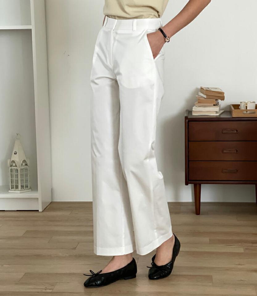 ヒップダーツストレートスラックス・p003382 レディース 【pt】パンツ ロング丈 単色 無地 シンプル ベーシック ヒップダーツ ストレート スラックス 春 夏 秋 冬 カジュアル ラフ 大人 韓国ファッション MKT