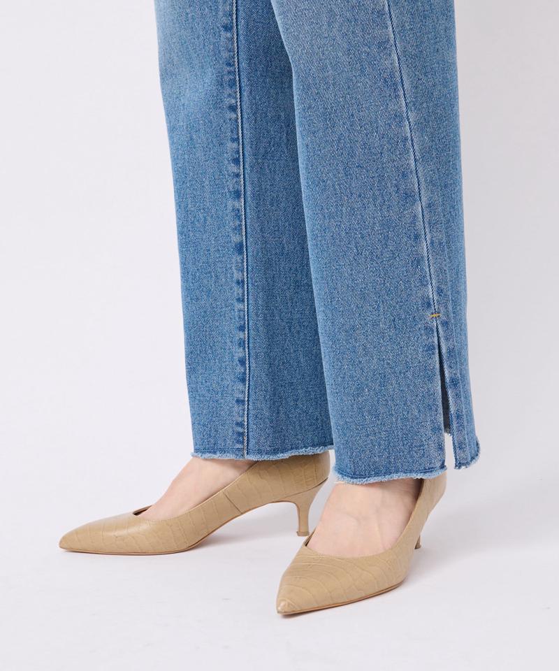 【全骨格美脚見え！】slit DENIM