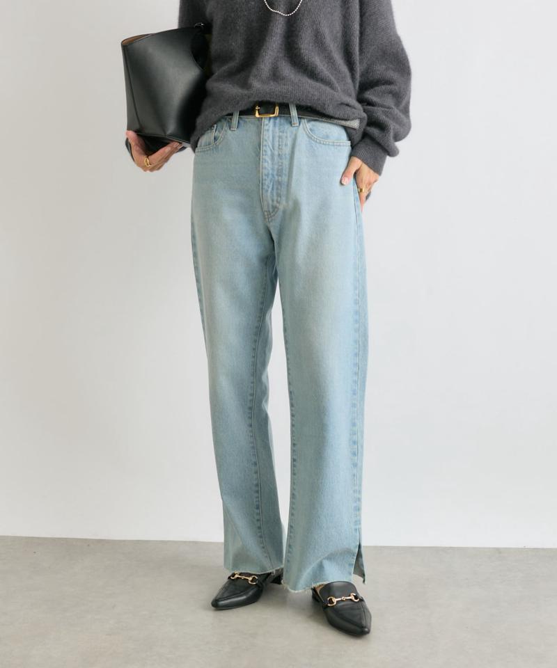 【全骨格美脚見え！】slit DENIM