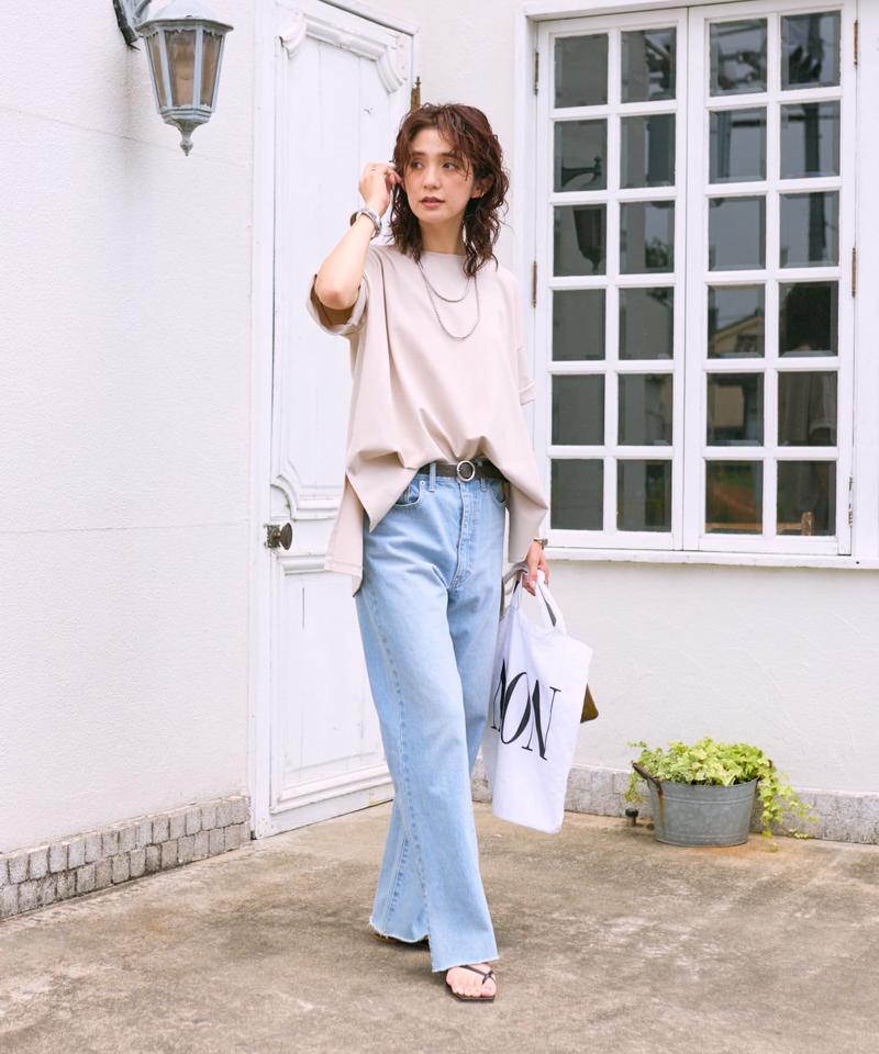 【全骨格美脚見え！】slit DENIM