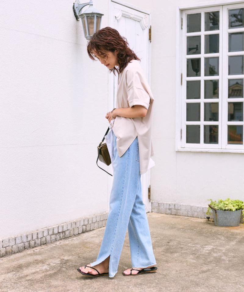 【全骨格美脚見え！】slit DENIM