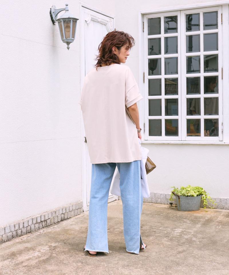【全骨格美脚見え！】slit DENIM