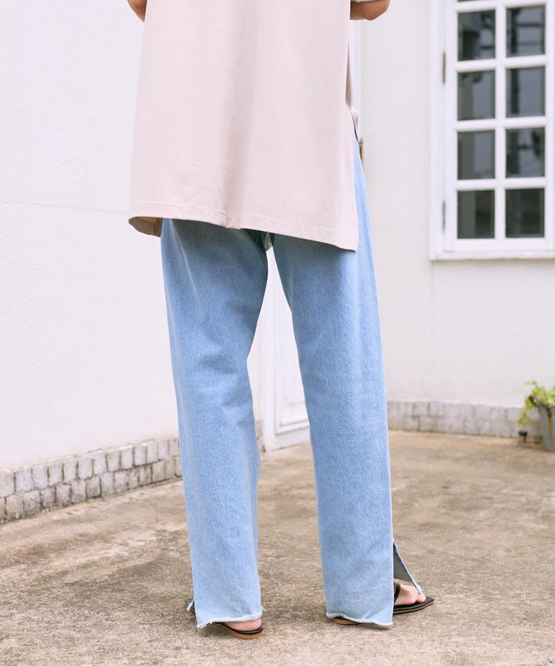 【全骨格美脚見え！】slit DENIM