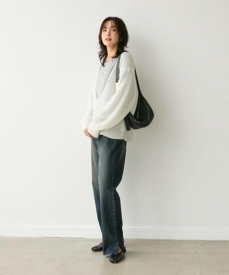 【全骨格美脚見え！】slit DENIM