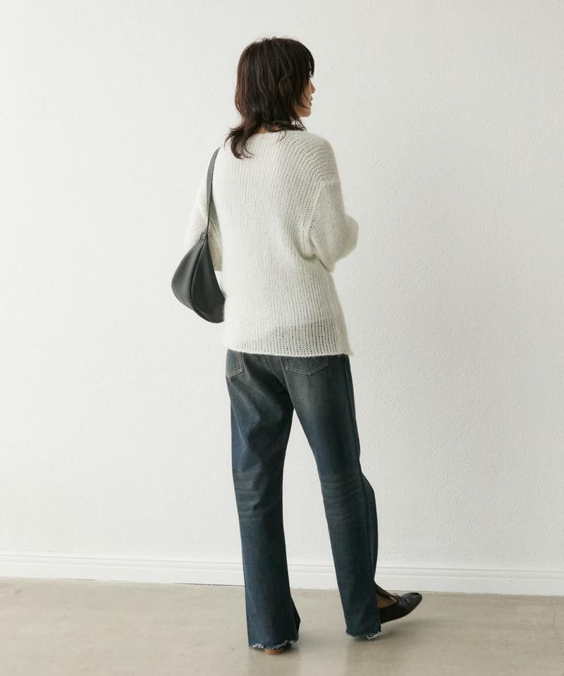 【全骨格美脚見え！】slit DENIM
