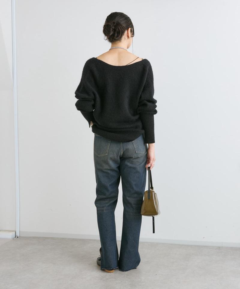 【全骨格美脚見え！】slit DENIM