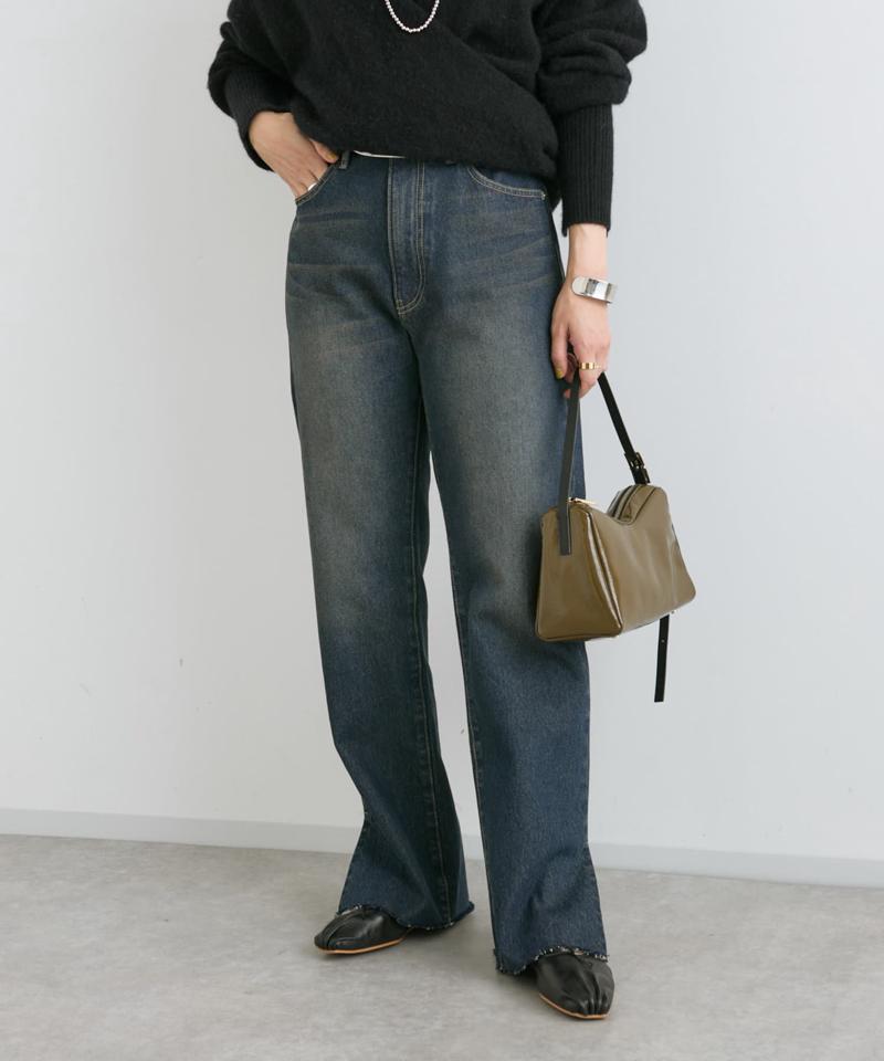 【全骨格美脚見え！】slit DENIM