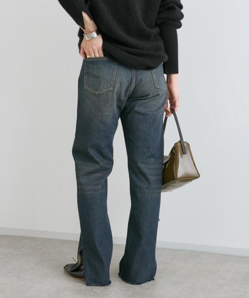 【全骨格美脚見え！】slit DENIM