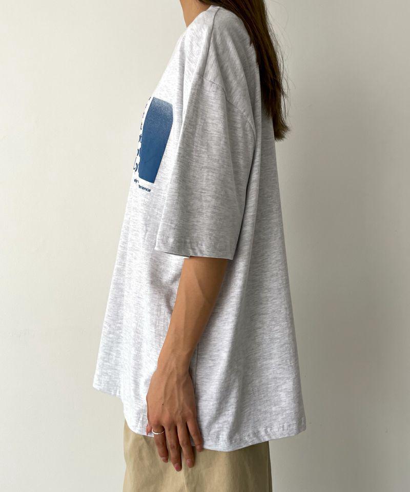 El mar(エルマール)"ABCDEFU"プリント半袖Tシャツ