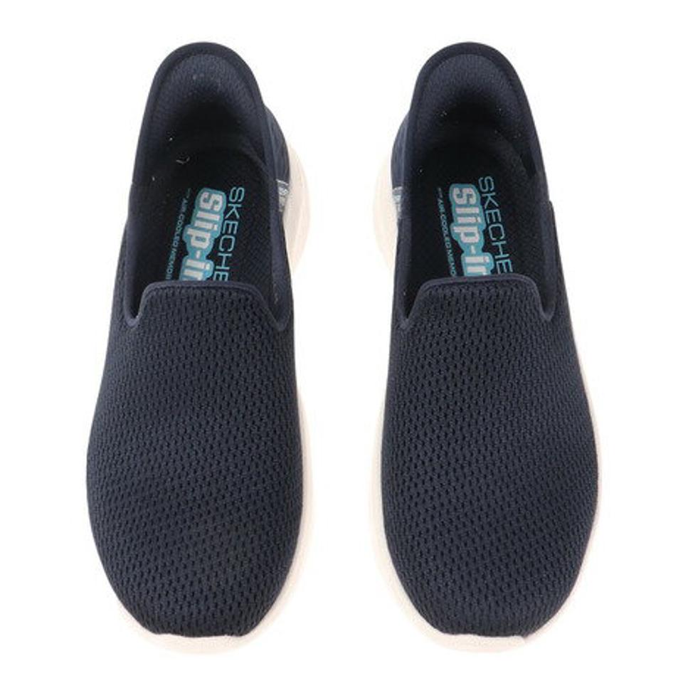 スケッチャーズ（SKECHERS）（レディース）ウォーキングシューズ ゴー ウォーク フレックスレリッシュ ネイビー 124963-NVY スニーカー タウン スリップインズ
