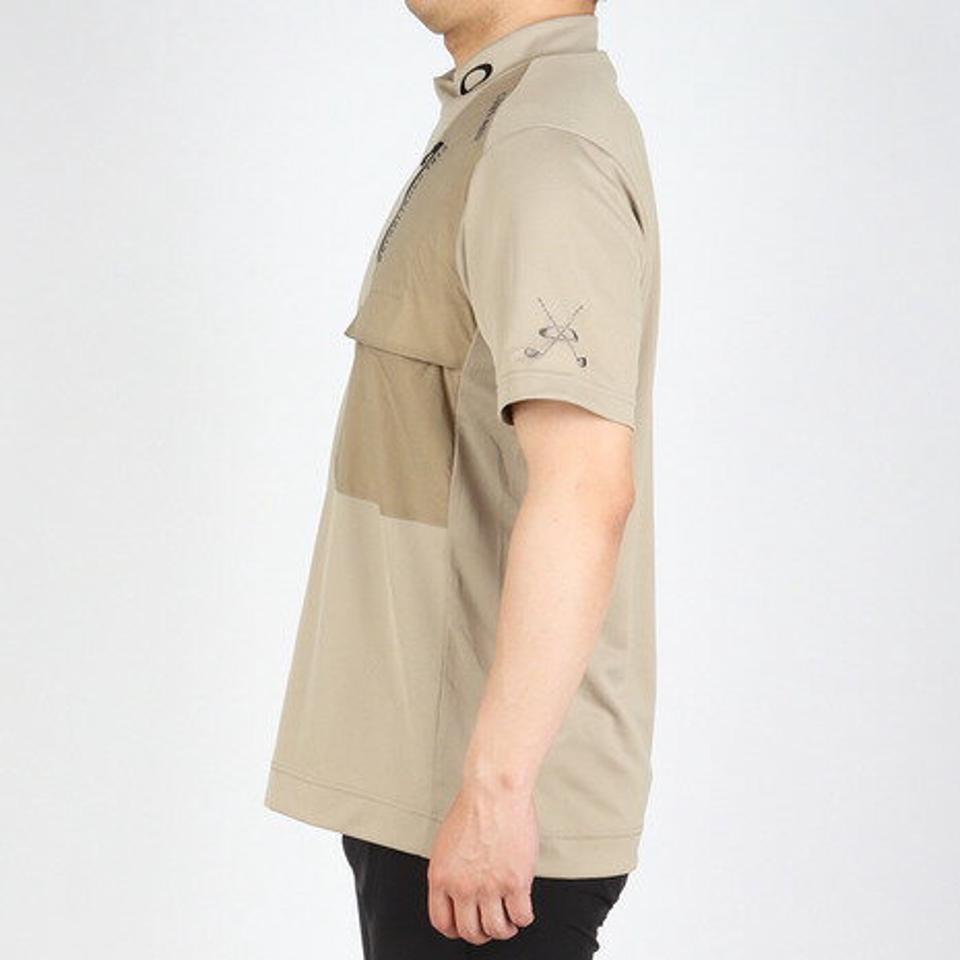オークリー（OAKLEY）（メンズ） ゴルフウェア 吸汗速乾 ひんやり MIL モックネック半袖Tシャツ FOA404044