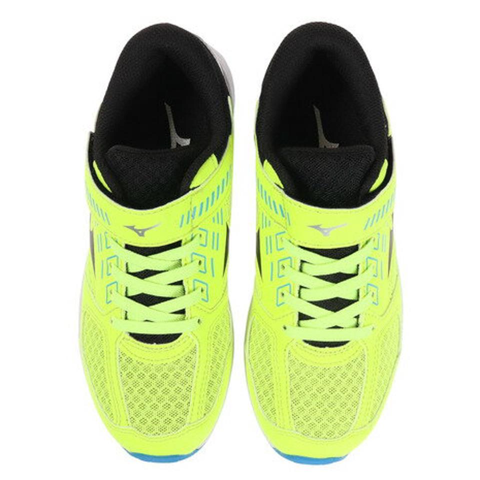ミズノ（MIZUNO）（キッズ）ジュニア スニーカー マジックテープ イエロー ブラック K1GC224003 スピードスタッズ 3 ランニングシューズ