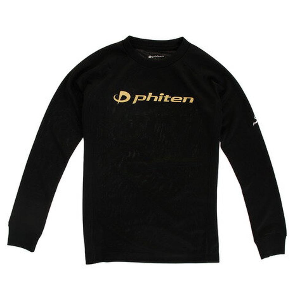 【3点10%OFFクーポン対象！10/19まで】ファイテン（PHITEN）（キッズ）Tシャツ ジュニア 長袖 RAKUシャツ SPORTS 吸汗速乾 ロゴ 3120JG37520 バレーボールウェア スポーツウェア