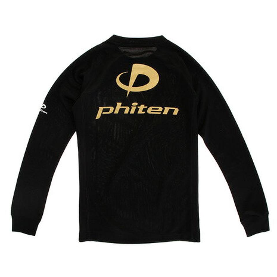 【3点10%OFFクーポン対象！10/19まで】ファイテン（PHITEN）（キッズ）Tシャツ ジュニア 長袖 RAKUシャツ SPORTS 吸汗速乾 ロゴ 3120JG37520 バレーボールウェア スポーツウェア