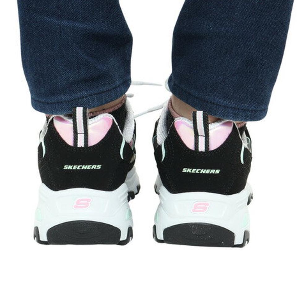 スケッチャーズ（SKECHERS）（レディース）カジュアルシューズ ディーライト ブルーミング フィールズ ブラック 149794-BKMT スニーカー タウン 通気性