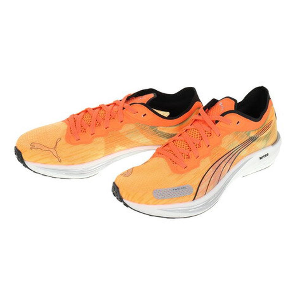 プーマ（PUMA）（メンズ）ランニングシューズ リベレイトニトロ 2 オレンジ 37731504 スニーカー ジョギング マラソン トレーニング クッション性 軽量