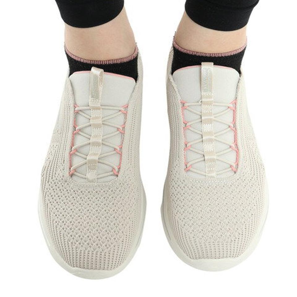 スケッチャーズ（SKECHERS）（レディース）ウォーキングシューズ ゴーウォーク アーチフィット クリスタルウェーブ 124882-TPPK