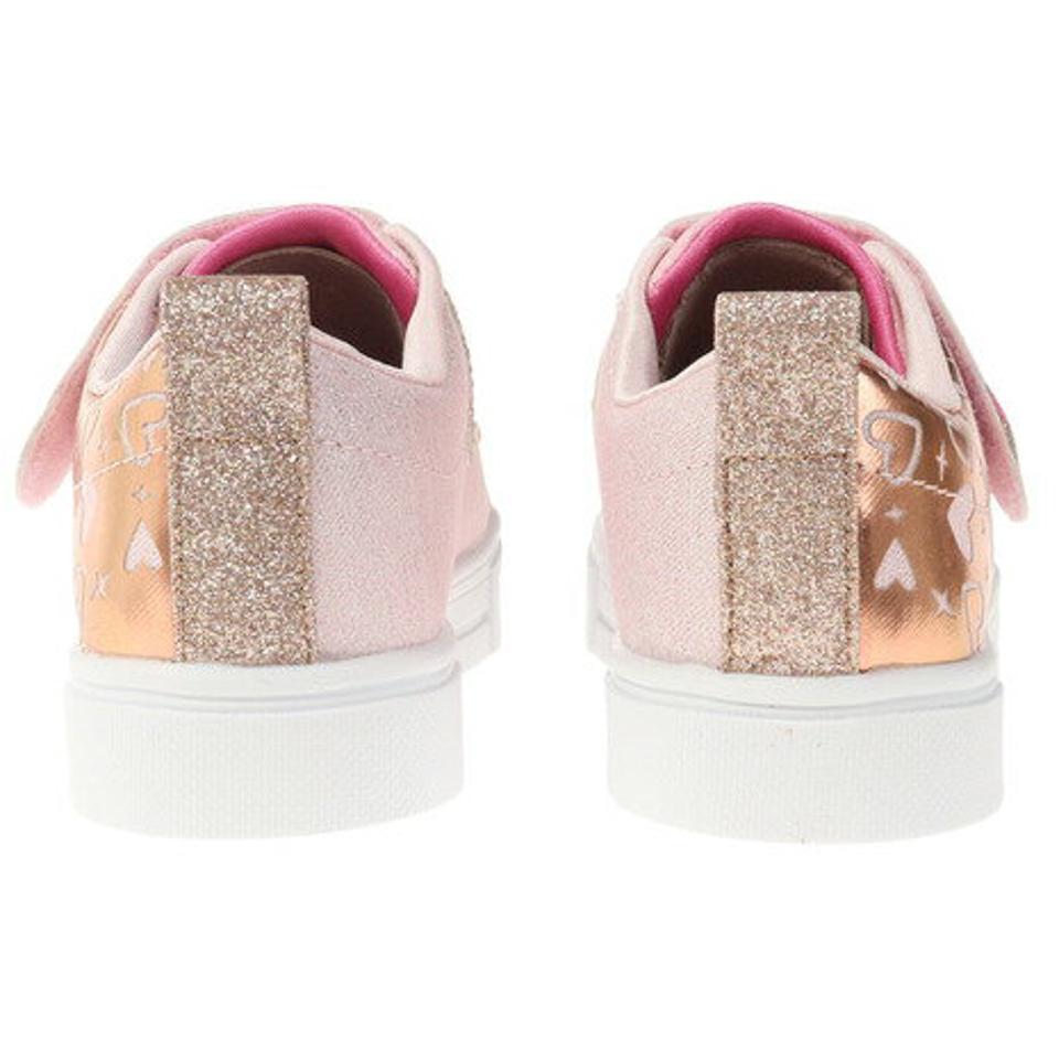 スケッチャーズ（SKECHERS）（キッズ）ジュニアスニーカー トゥインクル スパークス - ヘザー チャーム ピンク 314787L-LPRG スポーツシューズ ベルクロ