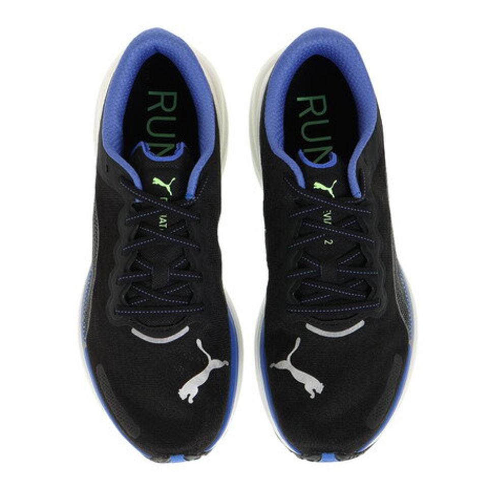 プーマ（PUMA）（メンズ）ランニングシューズ ディヴィエイト ニトロ 2 ブラック 37680711 スニーカー ジョギング トレーニング クッション性 軽量