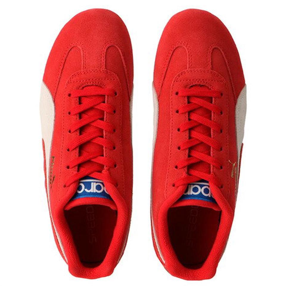 プーマ（PUMA）（メンズ）スニーカー スピードキャット OG + SPARCO レッド 30717105 スポーツシューズ タウン カジュアル ドライビング 普段使い