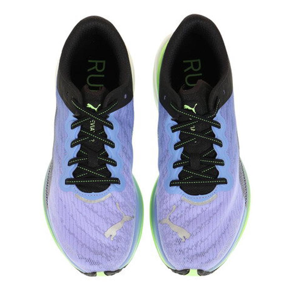 プーマ（PUMA）（メンズ）ランニングシューズ ディヴィエイト ニトロ 2 ワイド ブルー 37748403