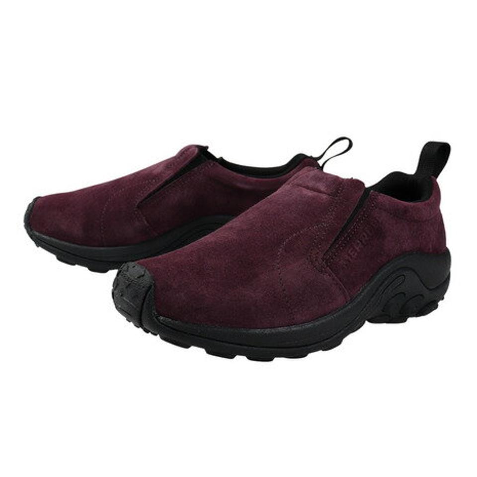 【4/10限定！エントリーで最大100％ポイントバック】メレル（MERRELL）（レディース）モックシューズ スリッポン 撥水加工 ジャングル モック 005026 エンジ BURGUNDY スニーカー 秋冬用 室内履き 軽量