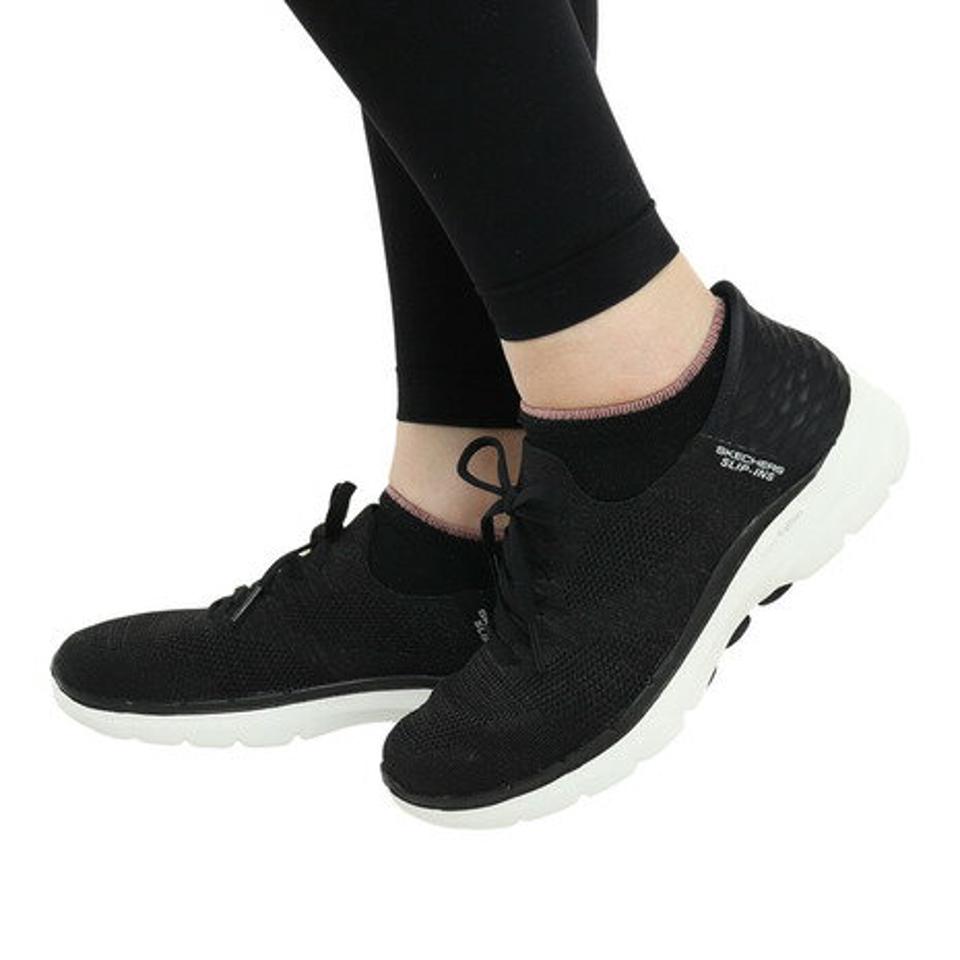 スケッチャーズ（SKECHERS）（レディース）ウォーキングシューズ ゴー ウォーク 6 ラブリー デイ 124568 スニーカー タウン 通気 スリップイン