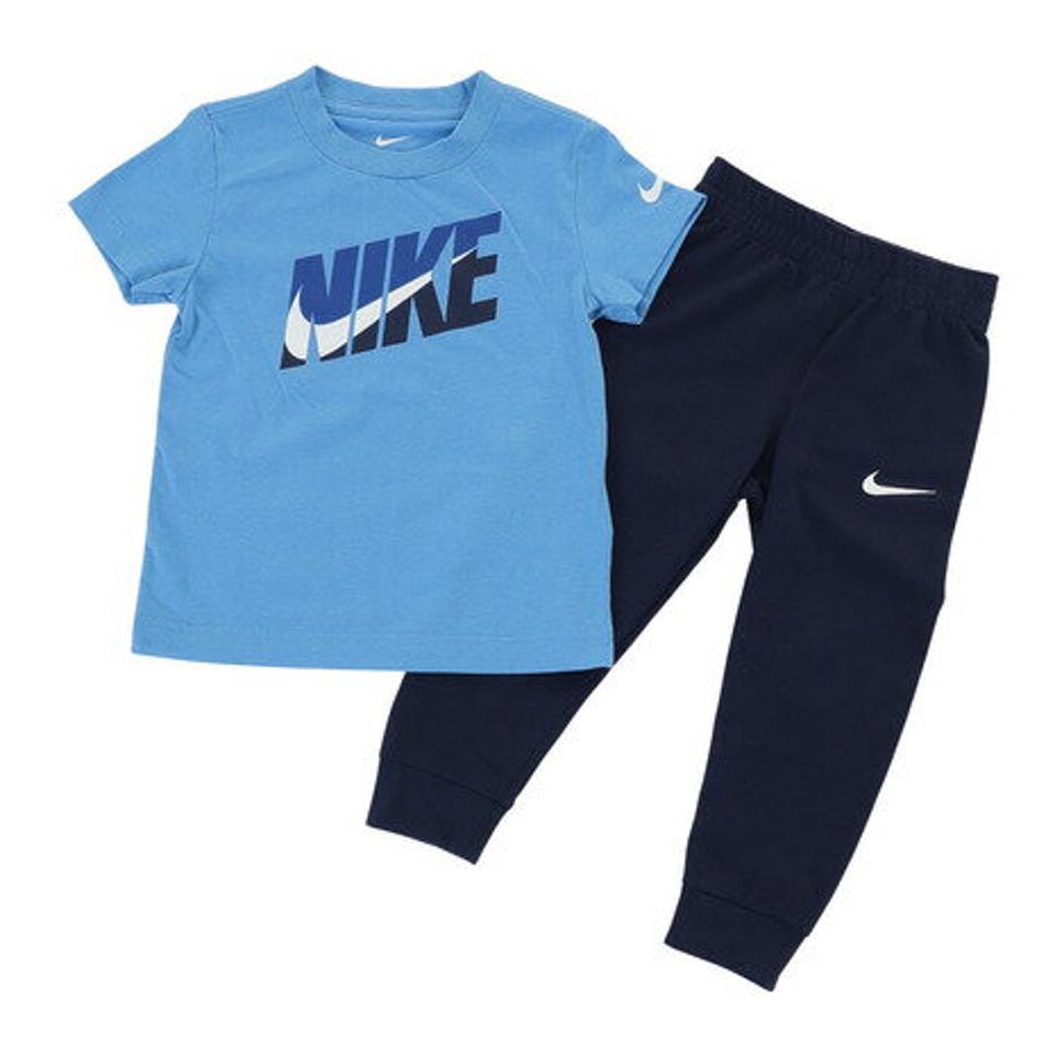 ナイキ（NIKE）（キッズ）半袖Tシャツ メンズ ボーイズ 上下セット 76J510-U90 ※要サイズ確認
