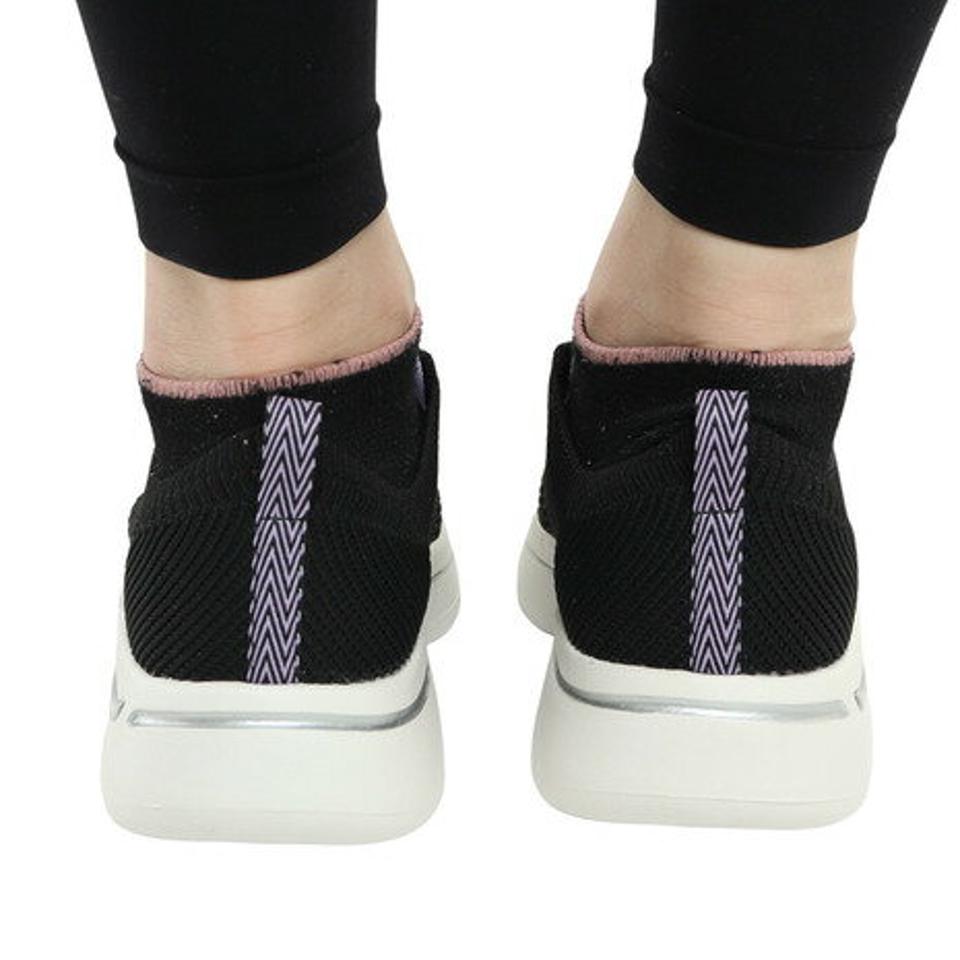 スケッチャーズ（SKECHERS）（レディース）ウォーキングシューズ ゴーウォーク アーチフィット クリスタルウェーブ ブラック 124882-BKLV スニーカー タウン