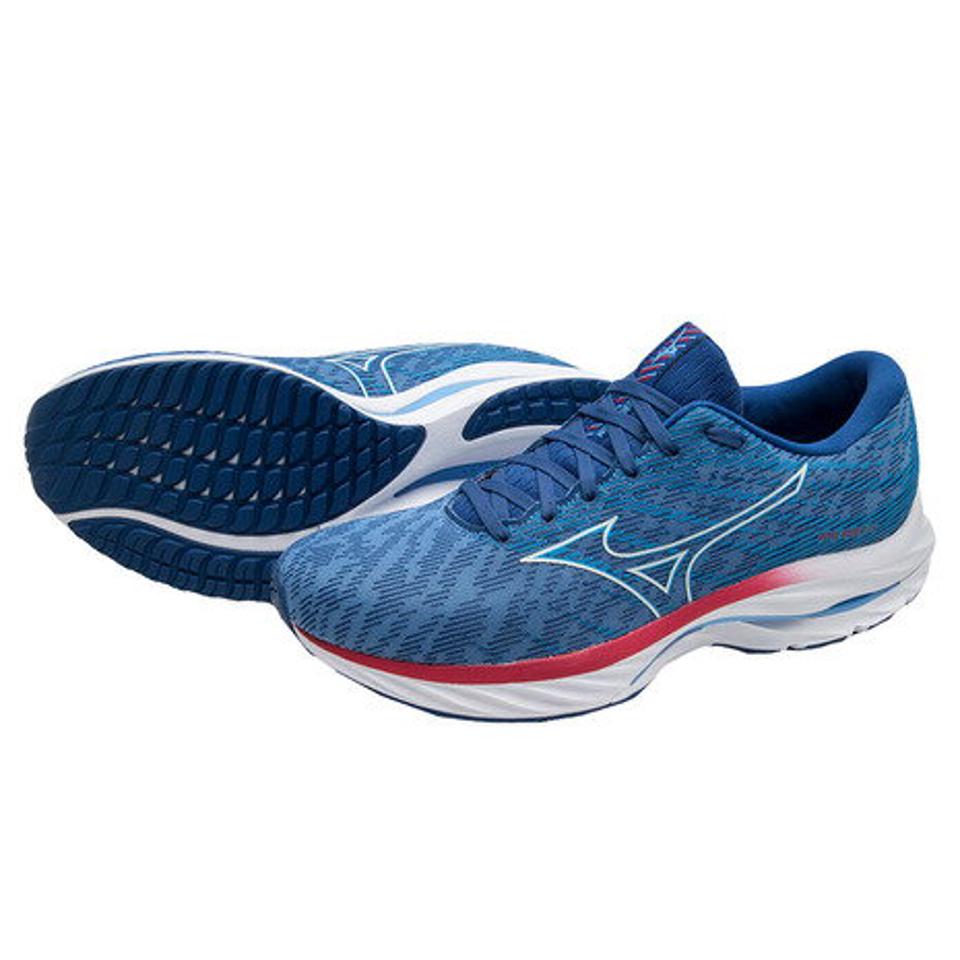ミズノ（MIZUNO）（メンズ）ランニングシューズ ウエーブライダー26 ブルー J1GC220355 スニーカー ジョギング トレーニング 厚底 プレート
