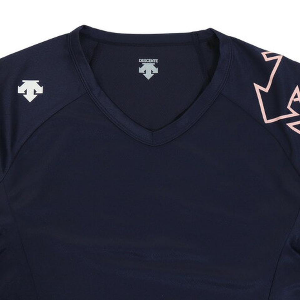 デサント（DESCENTE）（レディース） レディース 長袖プラクティスシャツ DVWUJB50 NV バレーボールウェア