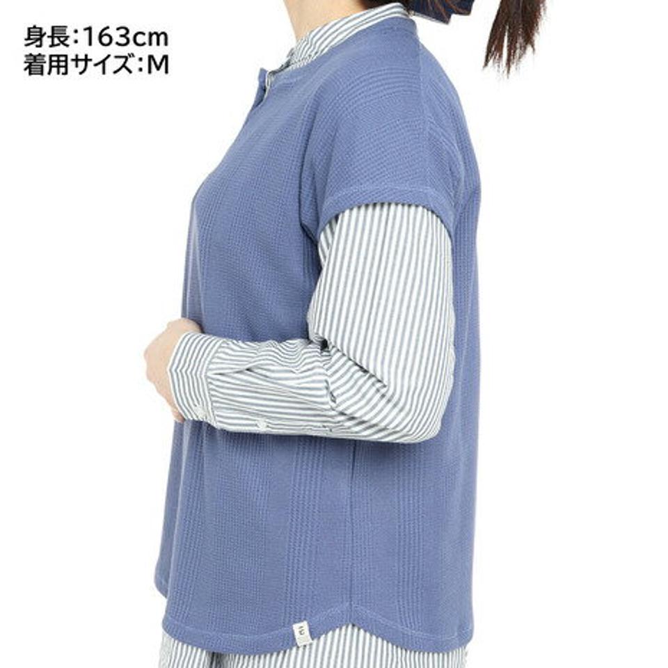 エルケクス（ELKEX）（レディース）半袖 ジャガード Tシャツ EKL3S11003 PUL