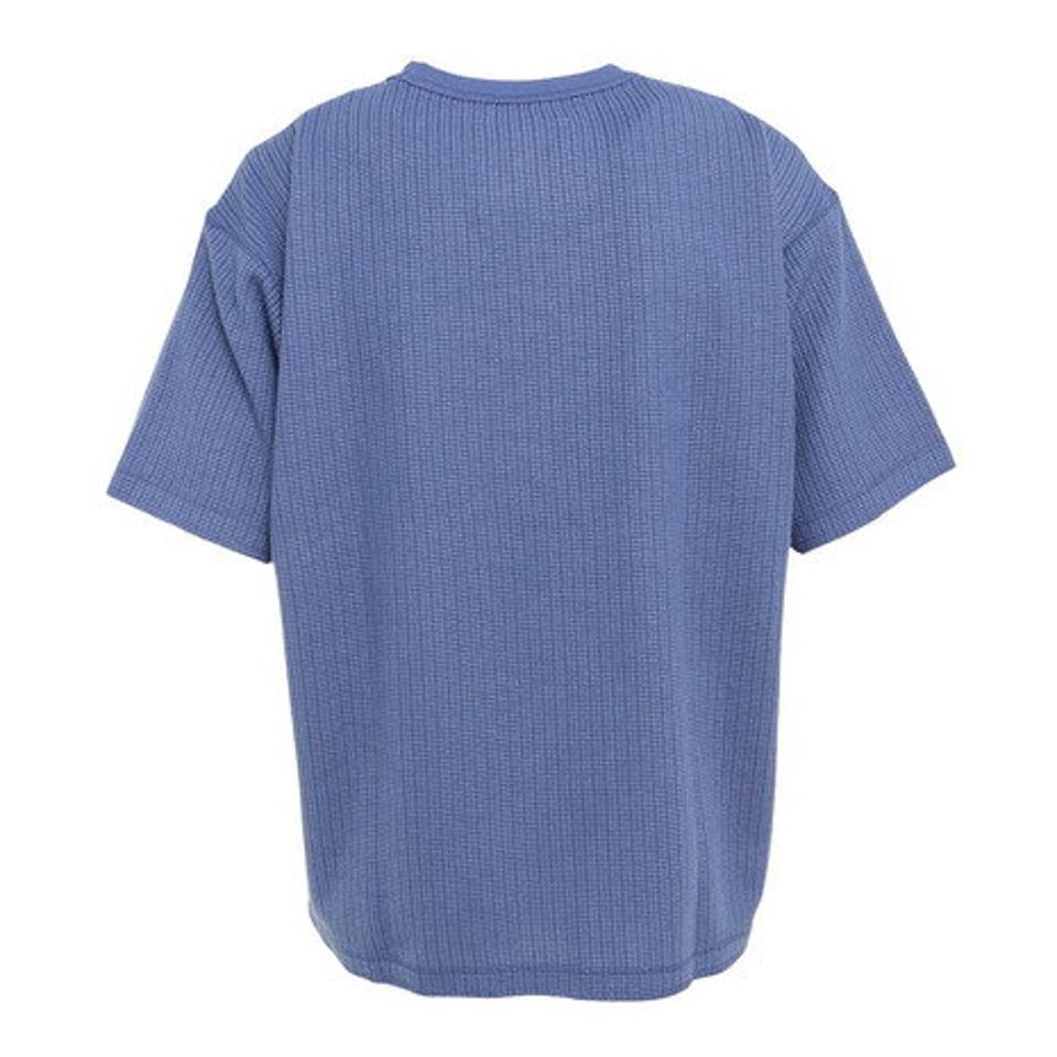 【2点10%OFFクーポン対象！8/10まで】エルケクス（ELKEX）（メンズ）半袖Tシャツ メンズ WAFFLE CREW EKM3S10013 PUL