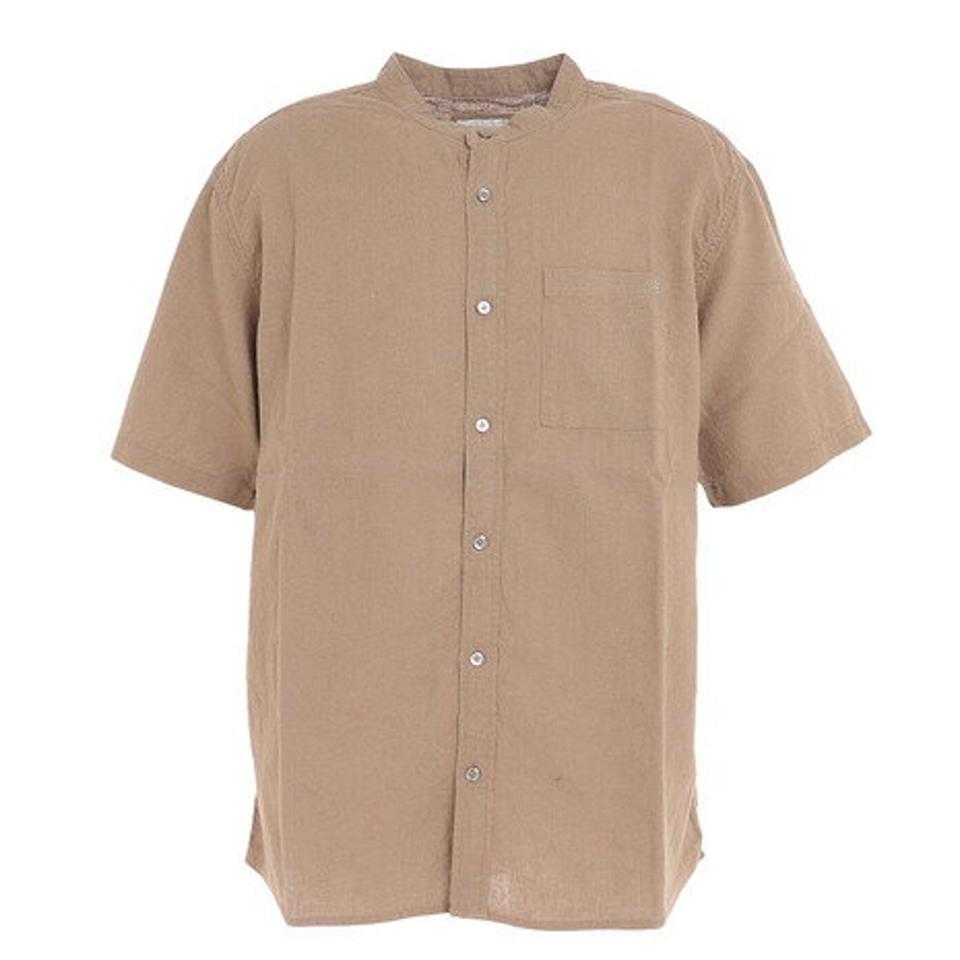 エルケクス（ELKEX）（メンズ）半袖Tシャツ メンズ CTN LNN STAND EKM3S10004 KHK