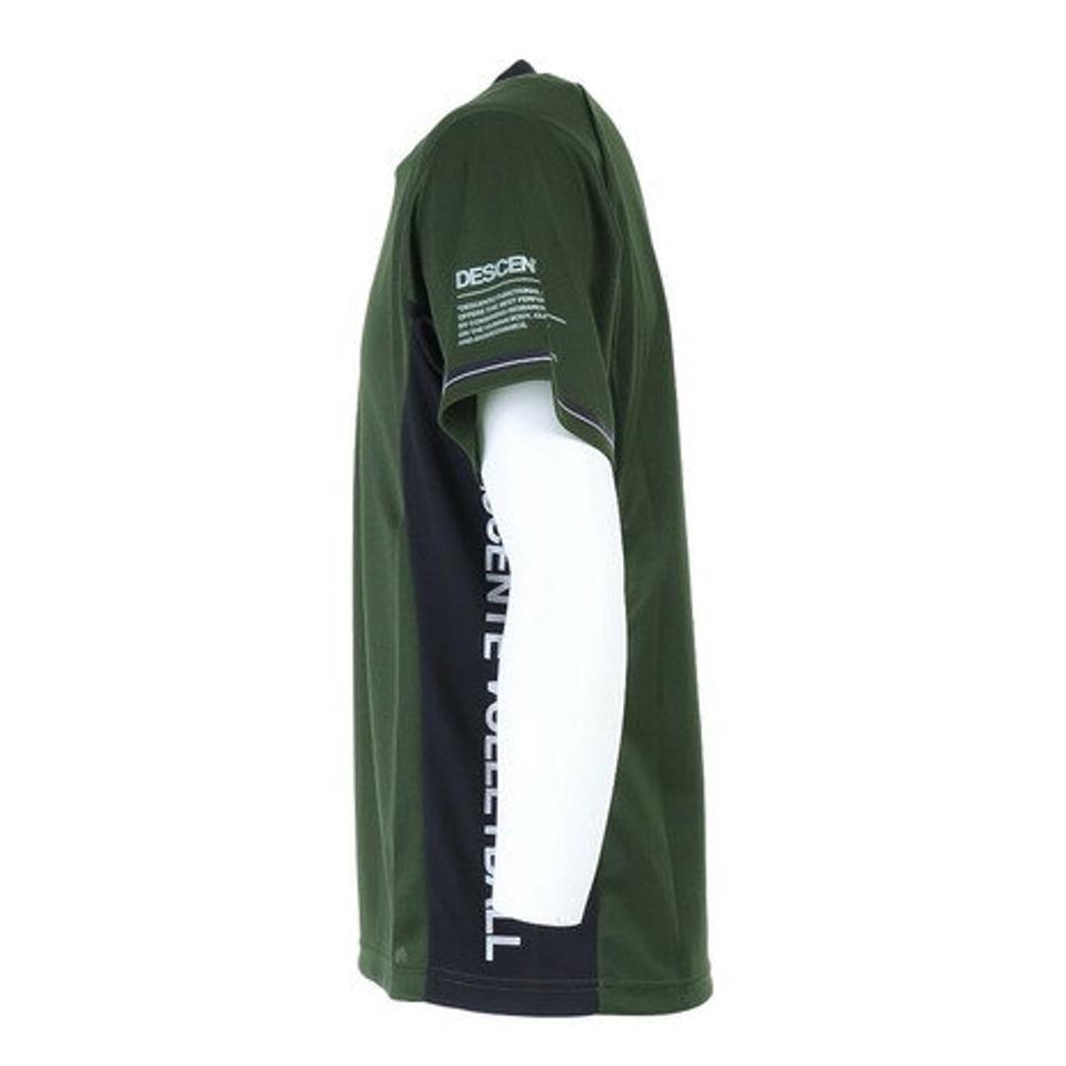 デサント（DESCENTE）（メンズ）バレーボールウェア 半袖プラクティスシャツ DVUUJA50 KH