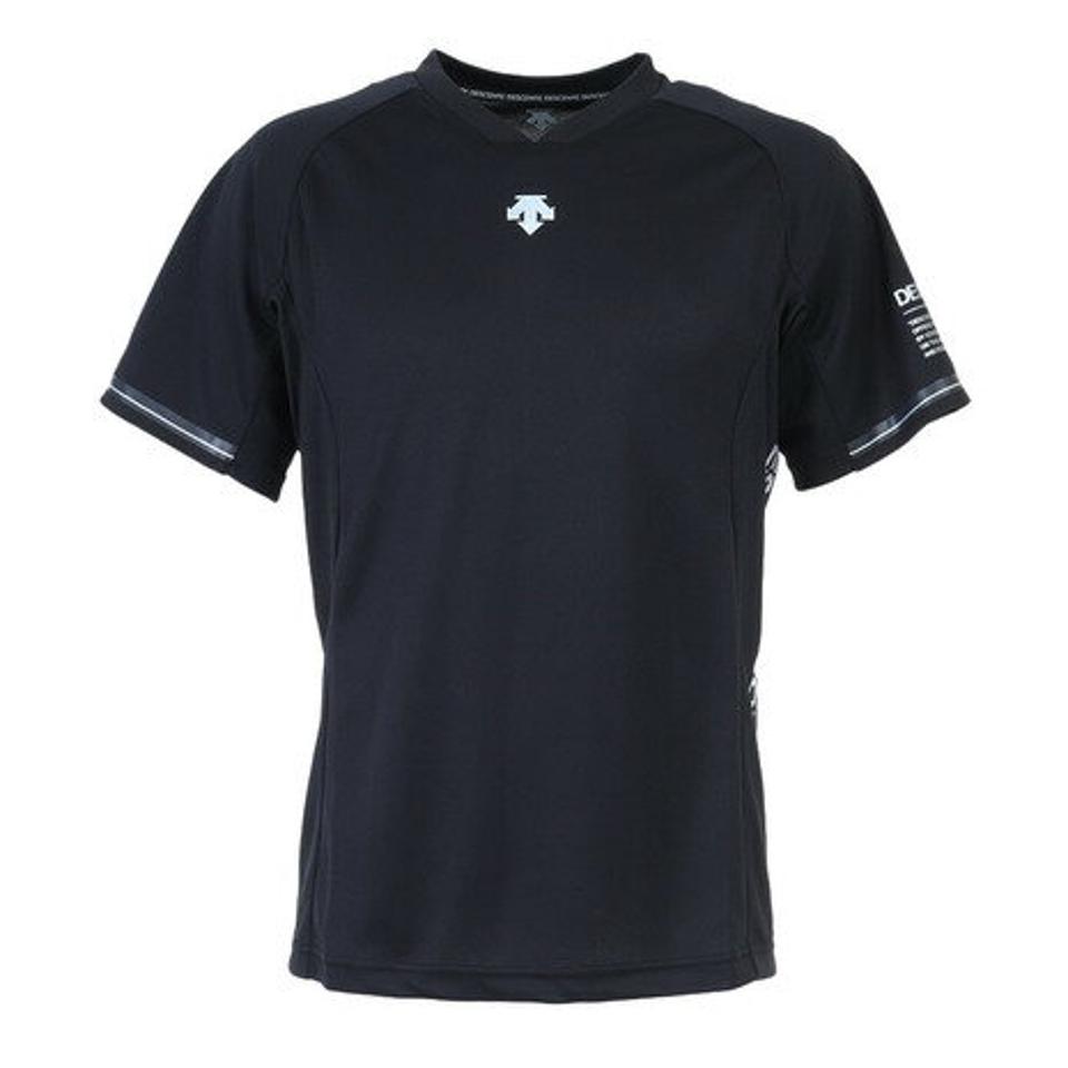 デサント（DESCENTE）（メンズ）バレーボールウェア 半袖プラクティスシャツ DVUUJA50 BK
