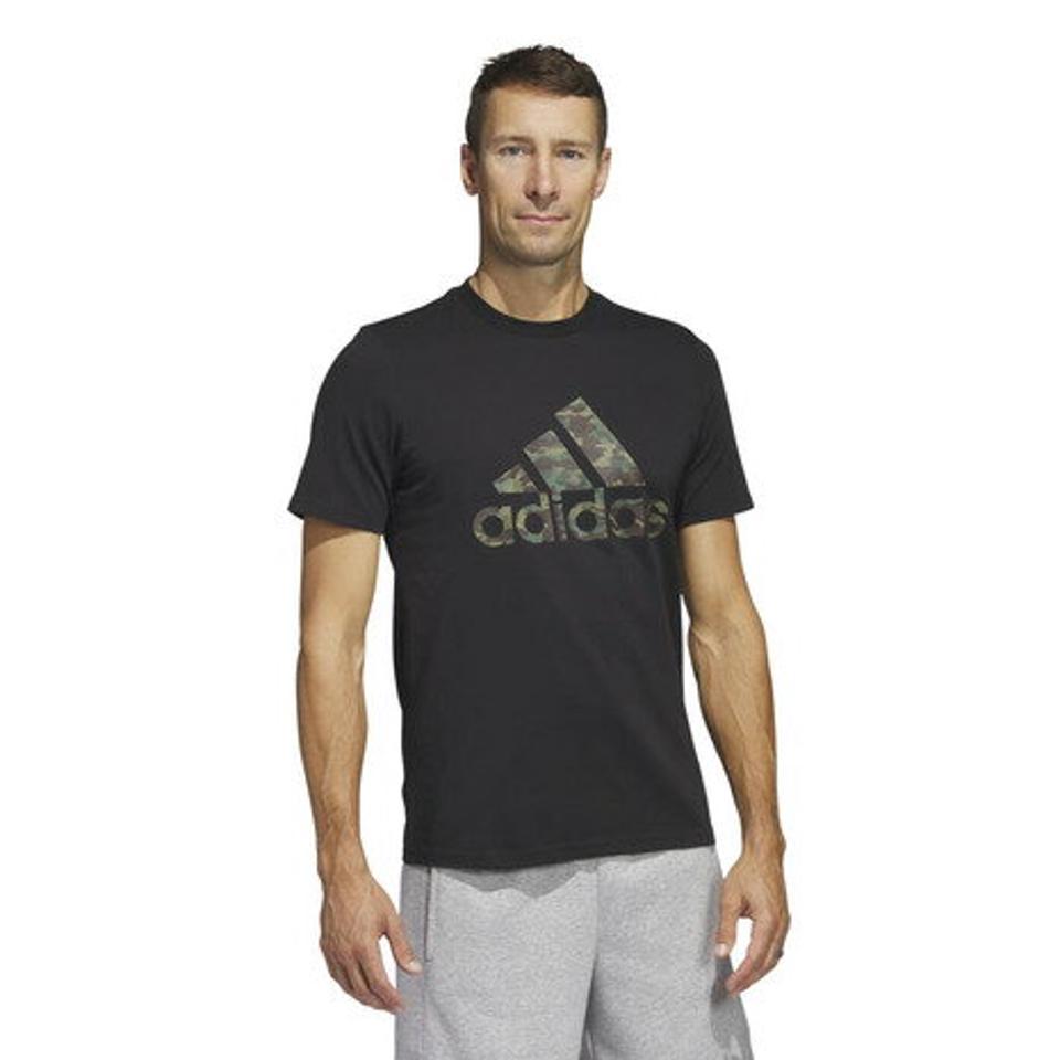 アディダス(adidas)(メンズ)半袖Tシャツ メンズ 黒 カモ EKH83-HS3215