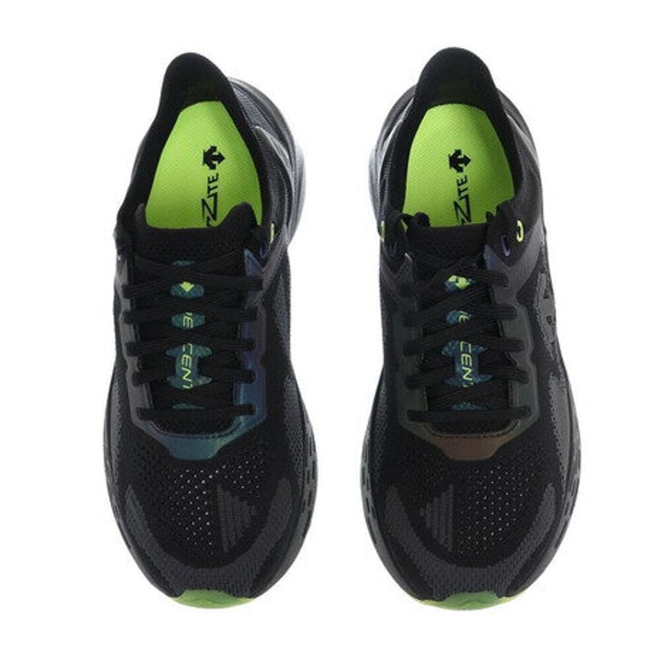 デサント（DESCENTE）（メンズ）スニーカー 黒 エザナイト ENERZITE GT ILLUSION RUNNER S0313RRN82 BLK0 カジュアル 通勤 通学