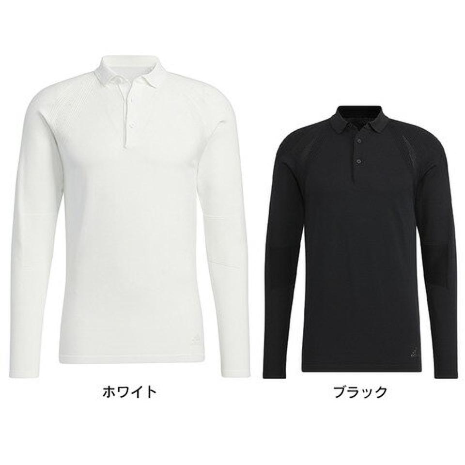 アディダス（adidas）（メンズ）ゴルフウェア 透湿性 通気性 爽やか PRIMEKNIT 長袖ポロシャツ LOL44