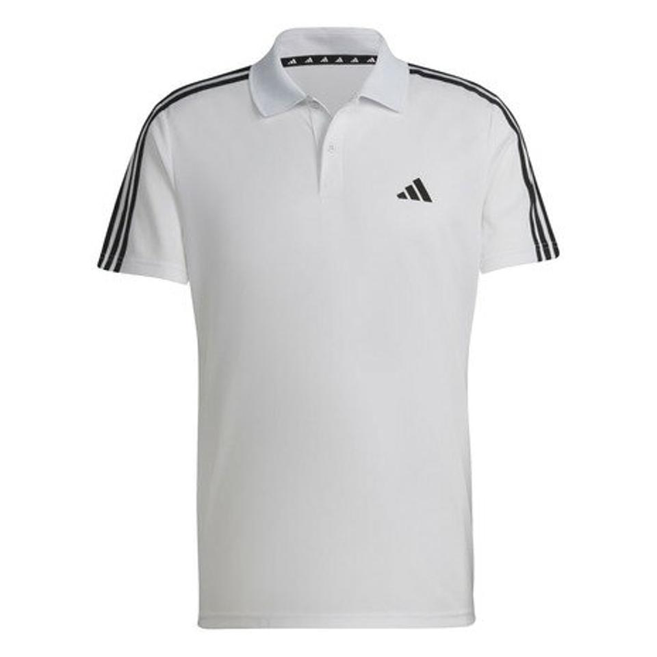 【20%OFFクーポン対象！6/11まで】アディダス（adidas）（メンズ）トレイン エッセンシャルズ ピケ スリーストライプス トレーニング ポロシャツ BXH46-IB8109