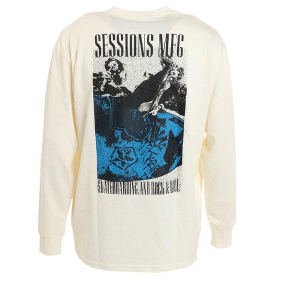 セッションズ（SESSIONS）（メンズ）SKATE PHOTO 長袖Tシャツ 227191 WHT