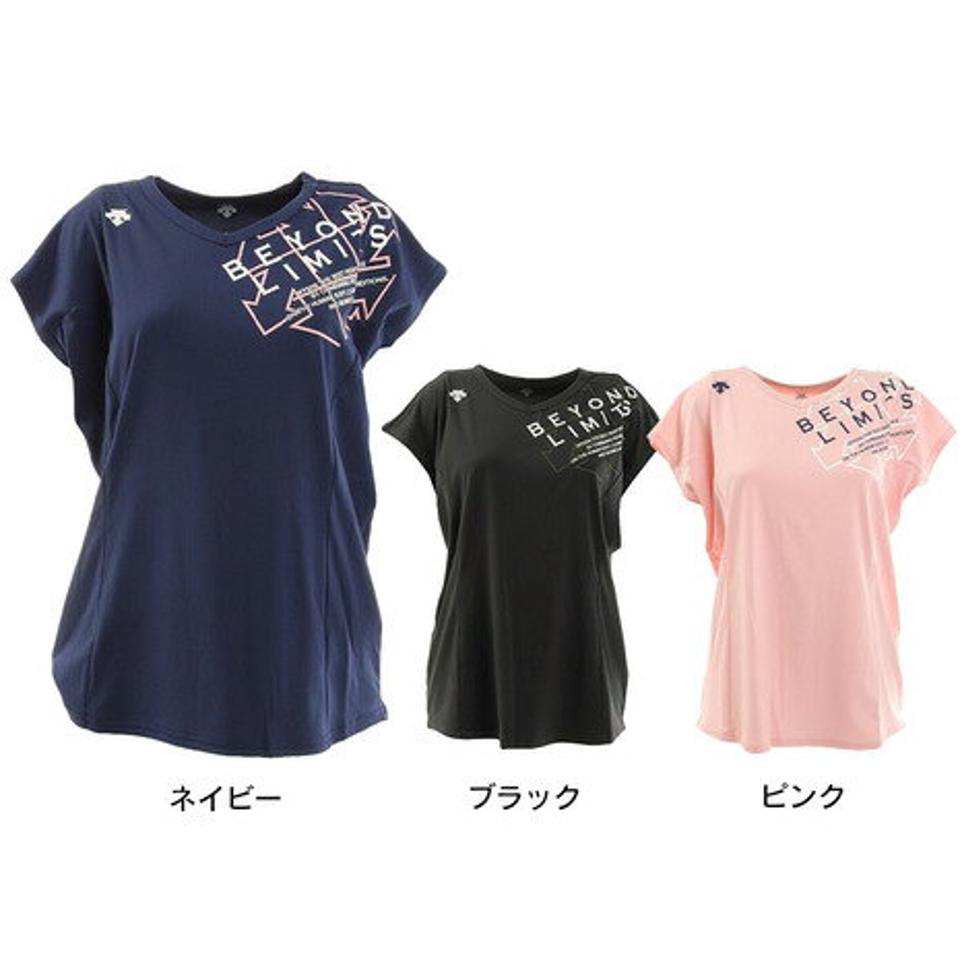 【9/10 24h限定 エントリー＆対象4店舗買い回りで最大P10倍！】デサント（DESCENTE）（レディース） 半袖プラクティスシャツ DVWTJA51 バレーボールウェア