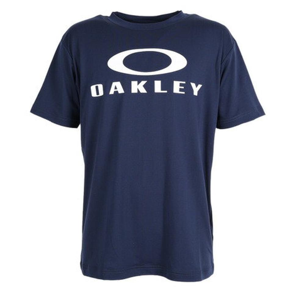 オークリー（OAKLEY）（メンズ）Tシャツ 半袖 メンズ 吸汗速乾 UVカット UPF50+ 抗菌防臭 ネイビー ENHANCE QD SS TEE FOA405179-6DG