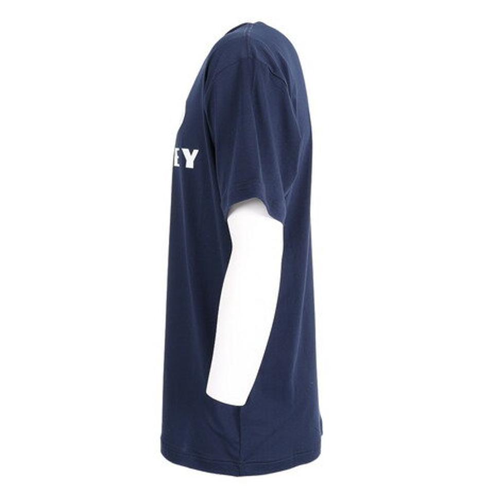 オークリー（OAKLEY）（メンズ）Tシャツ 半袖 メンズ 吸汗速乾 UVカット UPF50+ 抗菌防臭 ネイビー ENHANCE QD SS TEE FOA405179-6DG