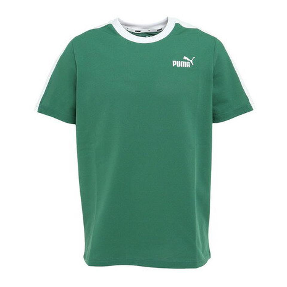 プーマ（PUMA）（メンズ）半袖Tシャツ メンズ CORE HERITAGE 674920 37 GRN