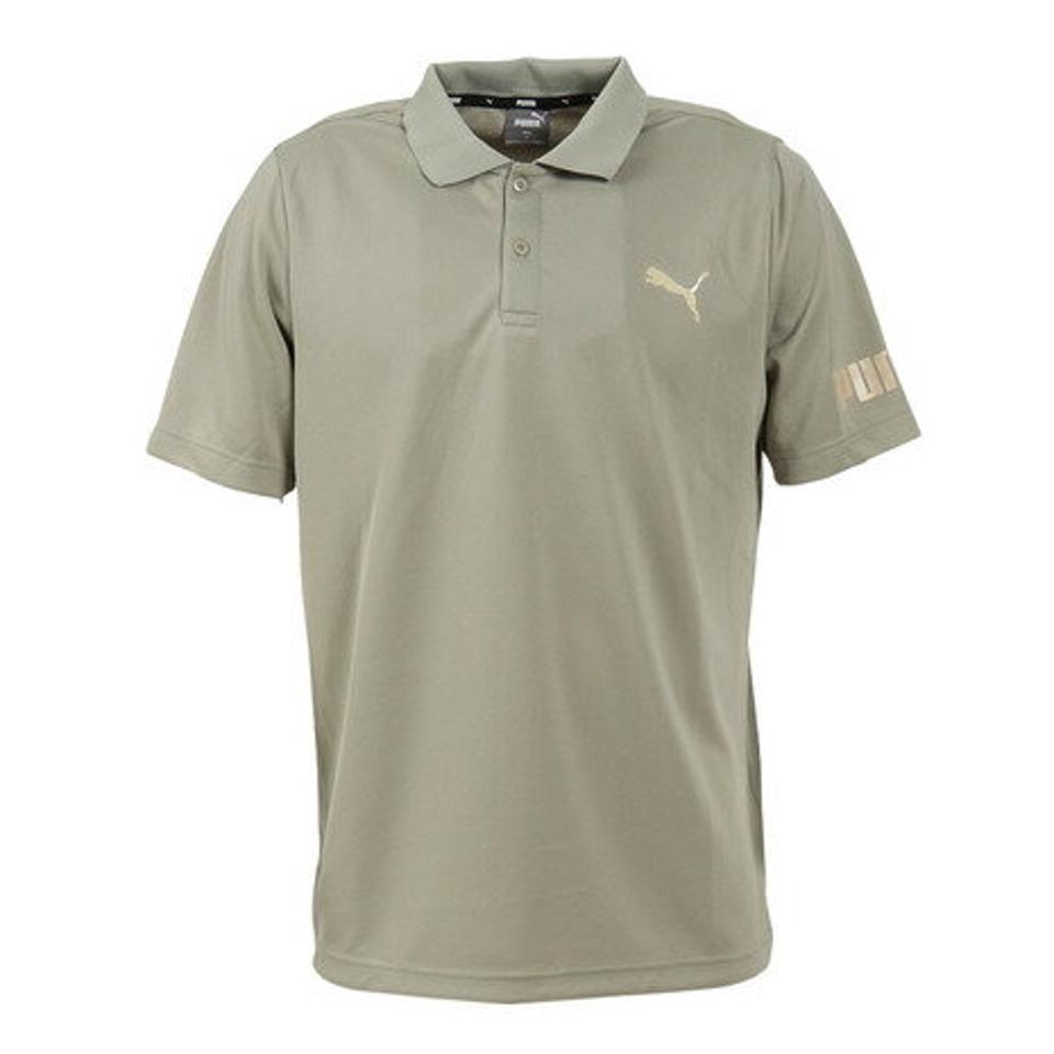 プーマ（PUMA）（メンズ）半袖ポロシャツ メンズ DRY PLUS COOL 523778 90 KHK