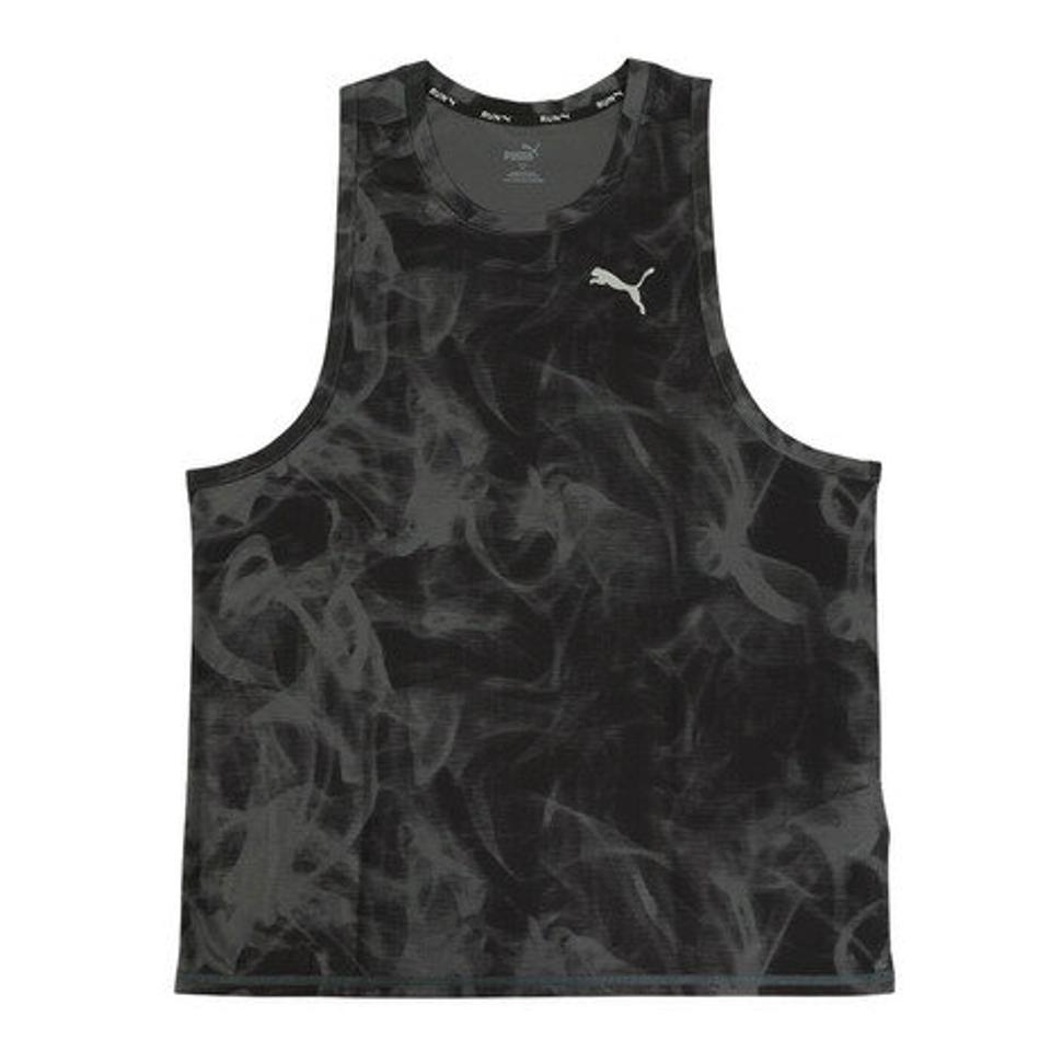 【12/10 24h限定 エントリー＆対象4店舗買い回りで最大P10倍！】プーマ（PUMA）（メンズ）RUN FAVORITE AOP シングレット 523621 01 BLK
